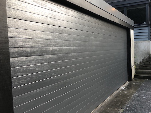 Fineline sectional garage door - Grey Friars