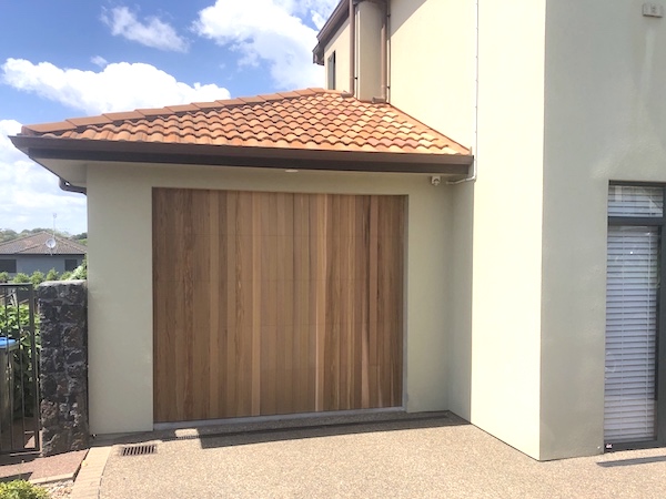 Vertical cedar garage door - Auckland - Knight Garage Doors